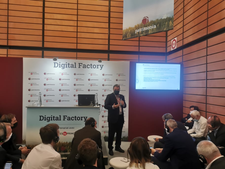 Image de la digital factory avec Jean-Paul Raymond lors de Patrimonia 2021